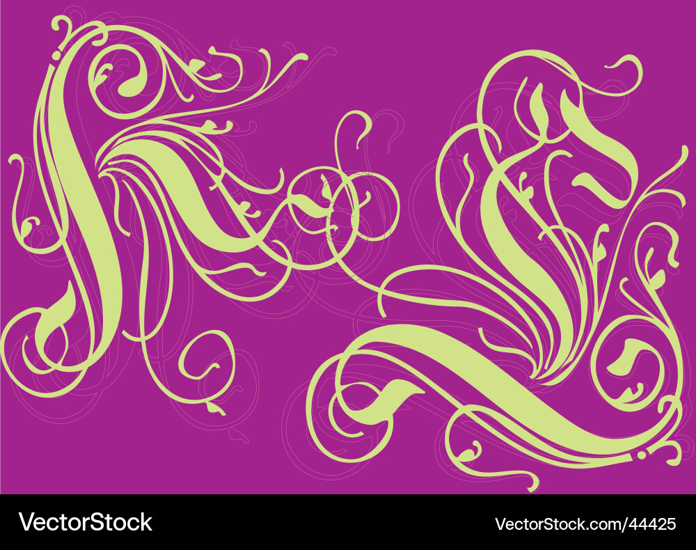 Curl in a corner design vector image