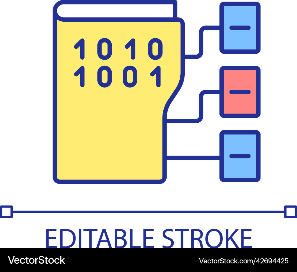 Data Structure Icon vector image