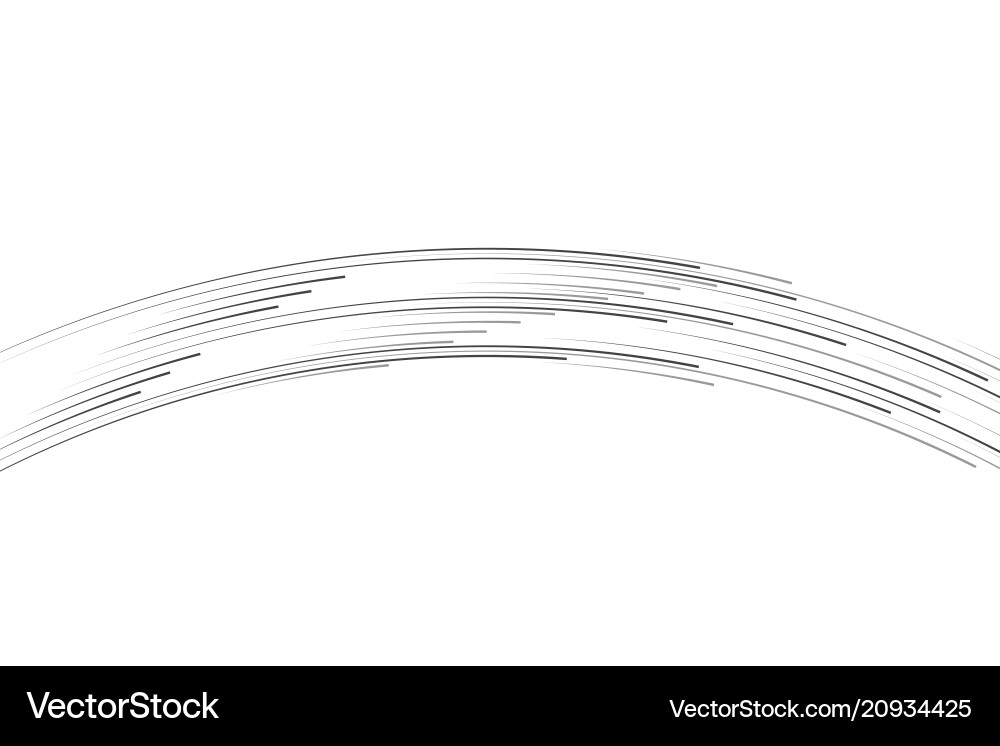 Isolated speed lines the effect of movement Vector Image