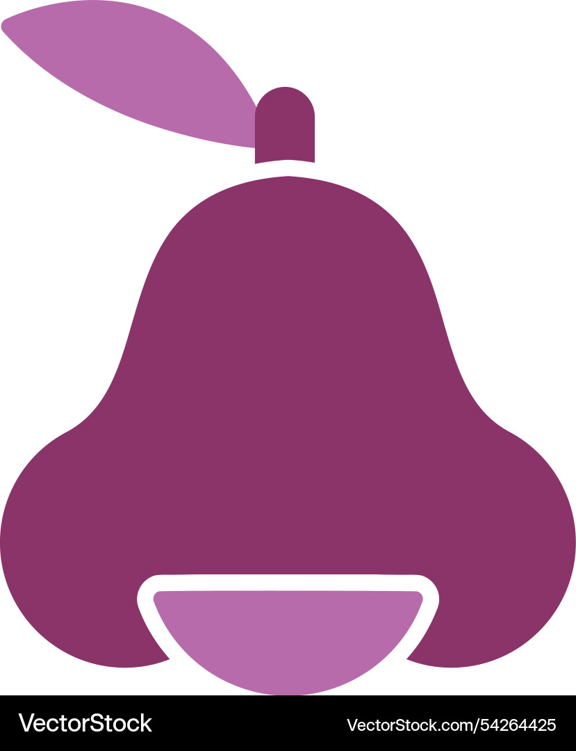 Java apple glyph two colour icon Vector Image