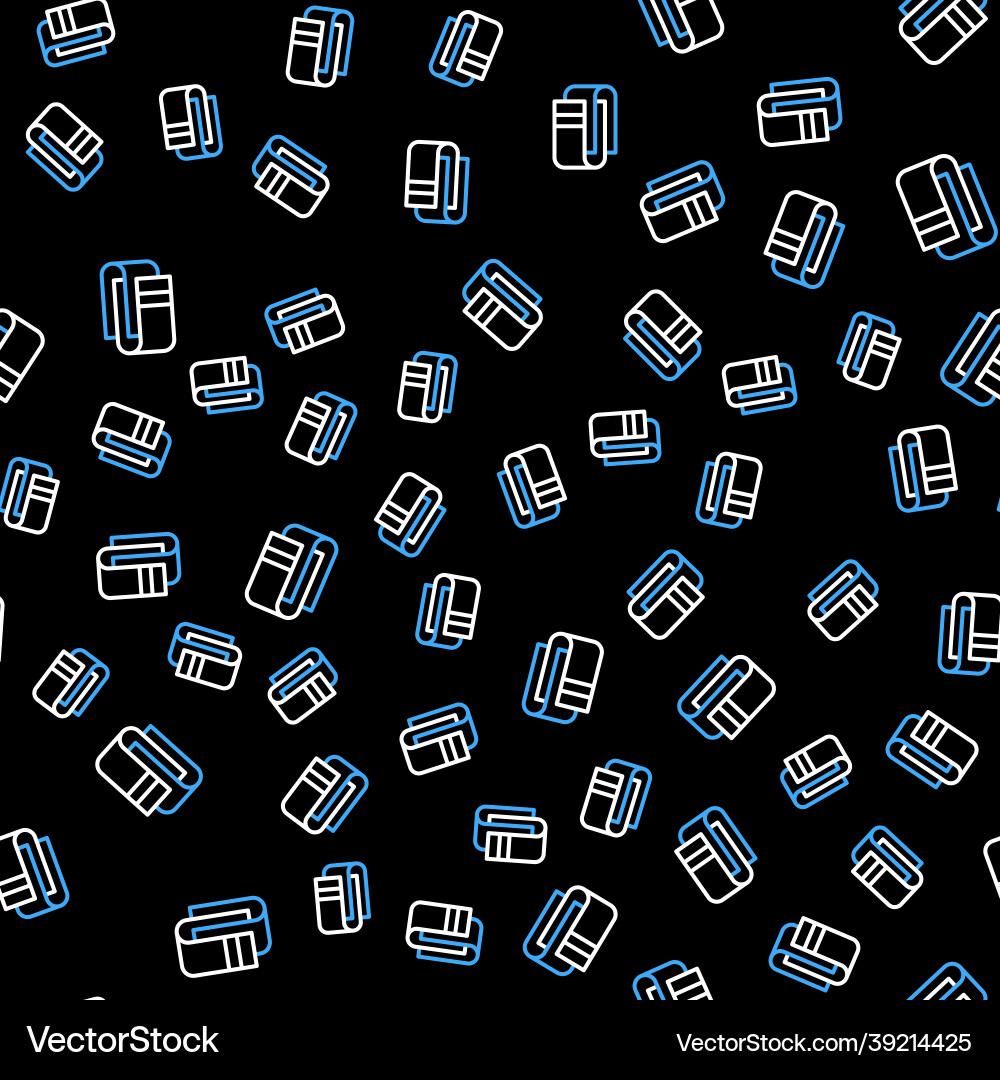 Line towel stack icon isolated seamless pattern Line towel stack icon isolated seamless pattern Vector Image