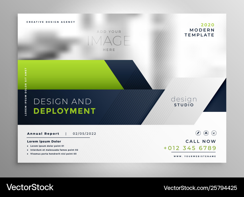 Modern Corporate Brochure Template Vector Image
