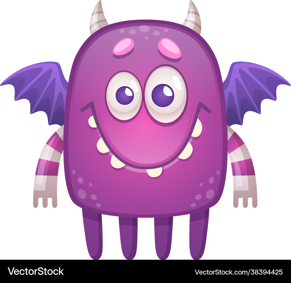 Monster Cartoon Symbol Monster Cartoon Symbol vektorbild