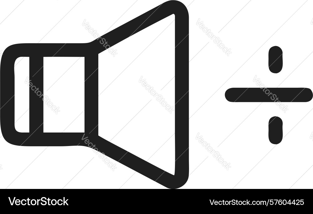 Mute toggle and audio onoff speaker control icon Vector Image