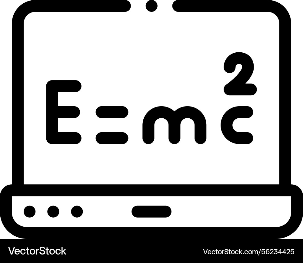 Physics icon thin linear style design isolated Physics icon thin linear style design isolated vector image