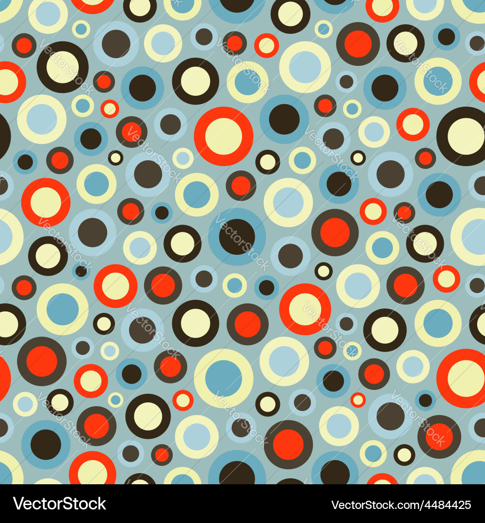 Seamless festive background from circles Vector Image