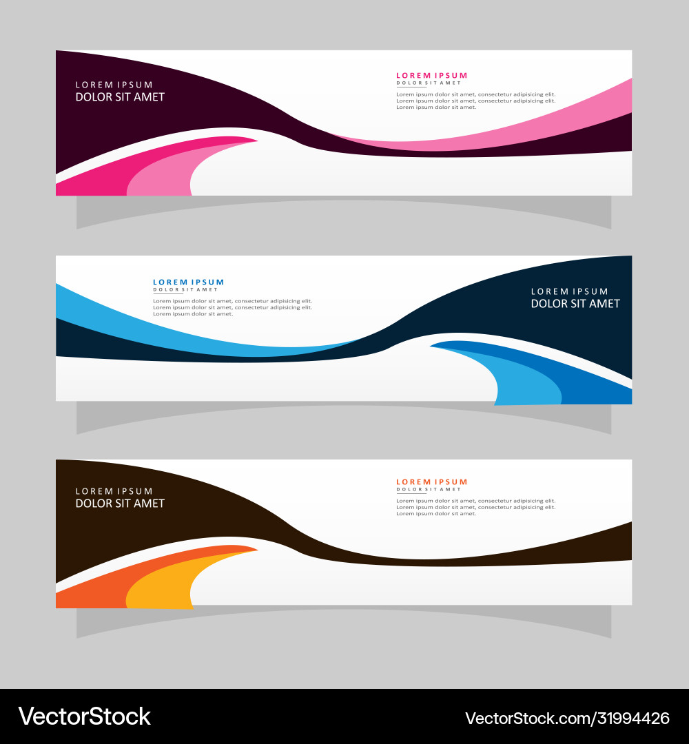 Abstract design banner web template Abstract design banner web template vector image