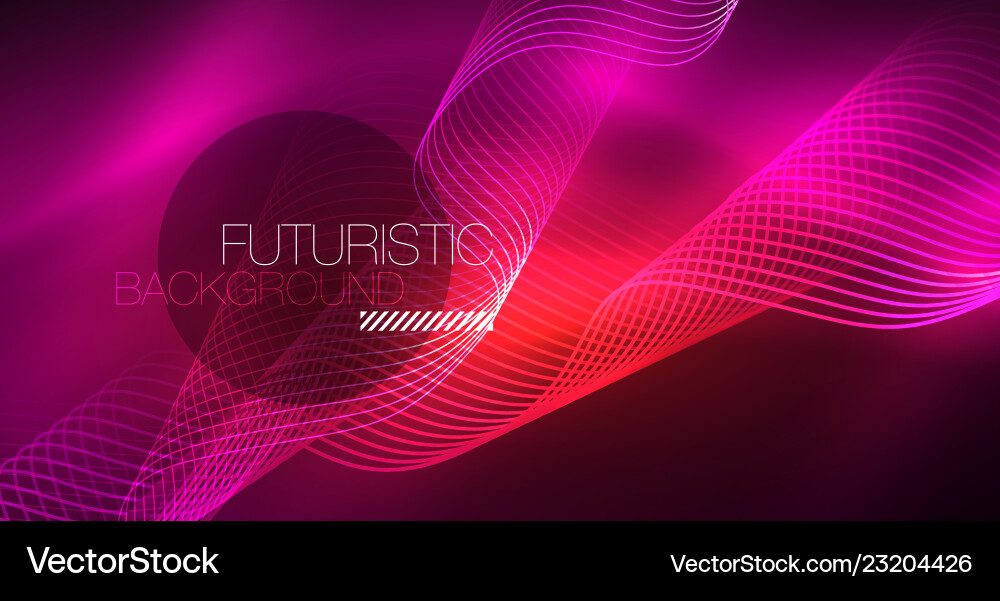 Abstract shiny glowinng color wave design element Abstract shiny glowinng color wave design element Vector Image