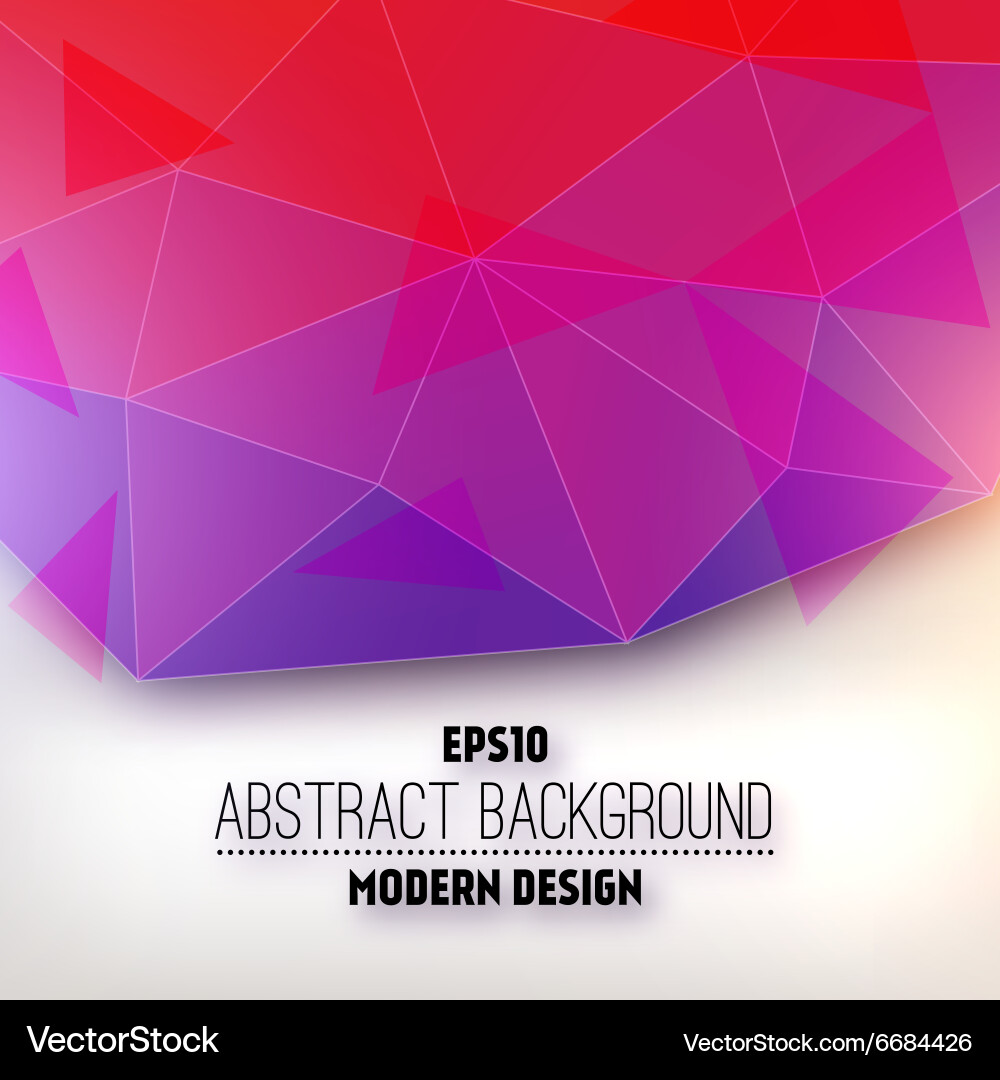 Abstract triangular design vector image