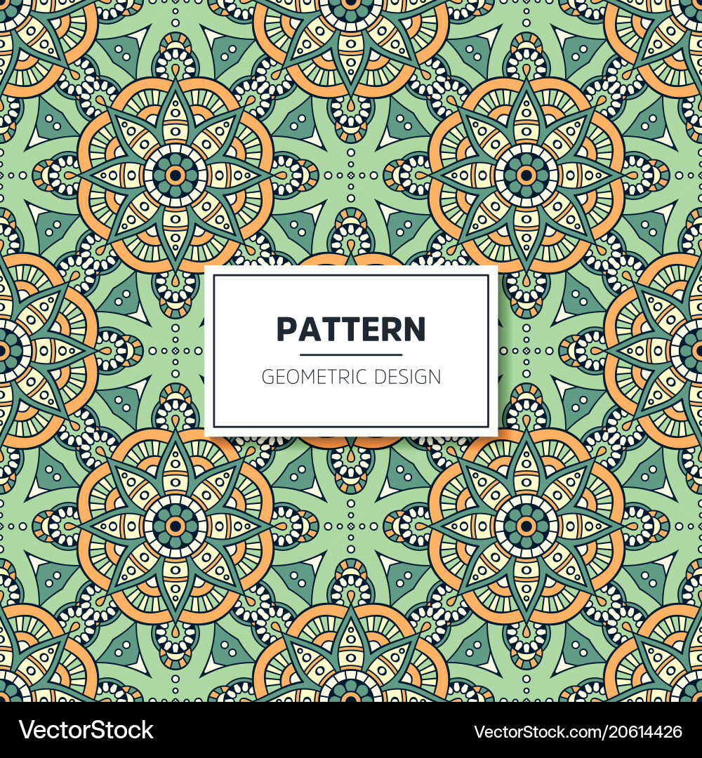 Ethnische florale nahtlose Muster mit Mandalas Ethnische florale nahtlose Muster mit Mandalas vektorbild