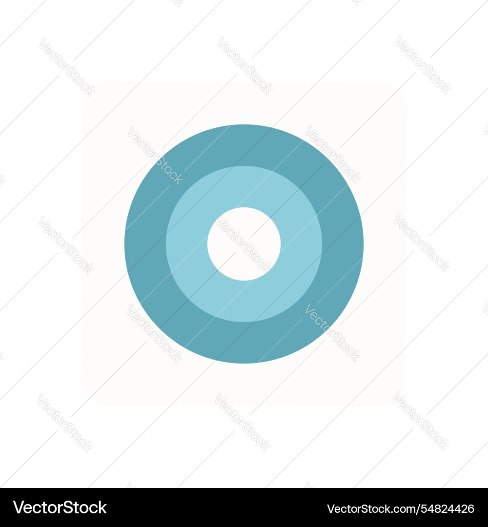 Flat simple circle icon design Flat simple circle icon design Vector Image