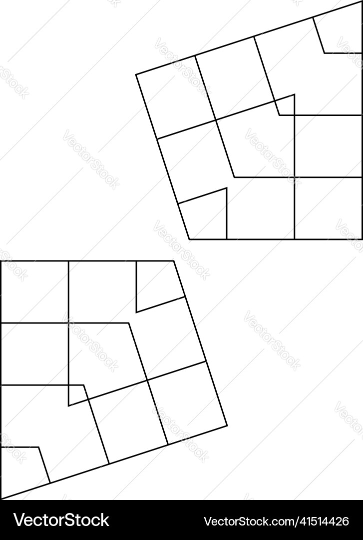 Geometric grid mesh in abstract mirrored form Geometric grid mesh in abstract mirrored form vector image