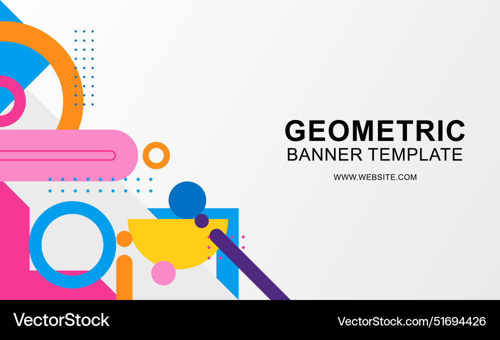Gradient geometric pattern horizontal banner Gradient geometric pattern horizontal banner Vector Image