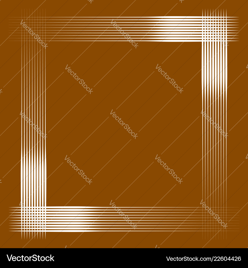 Minimal geometric frame with intersecting lines Vector Image