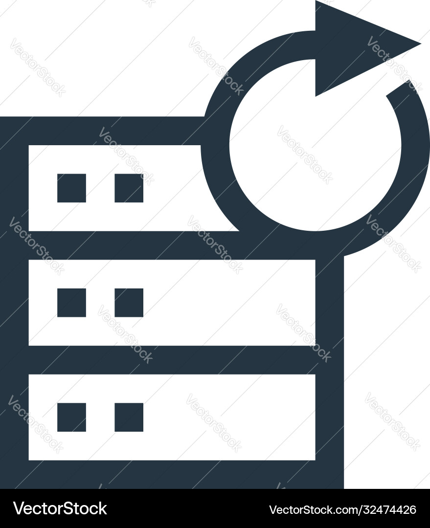 Refresh icon editable stroke Refresh icon editable stroke vector image
