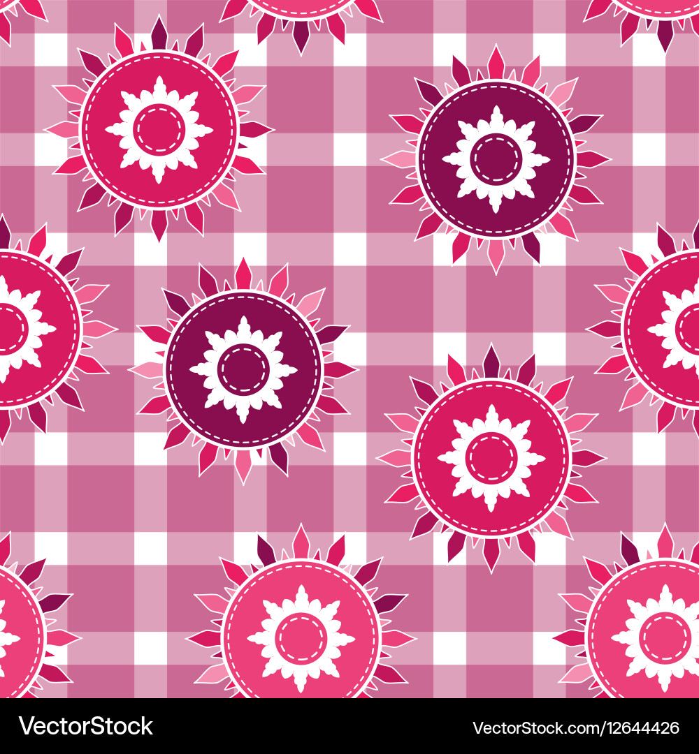 Seamless background pattern for cushion vector image
