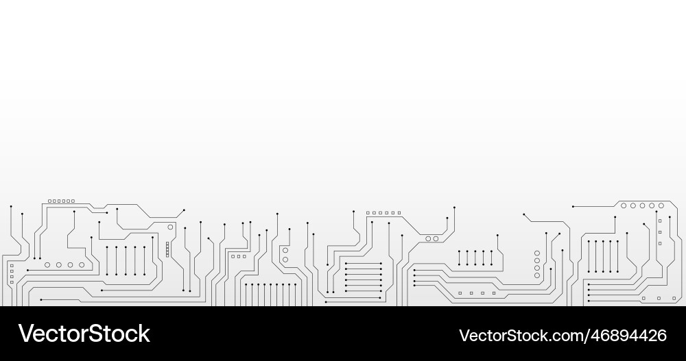 Technology background with hi-tech digital data Vector Image