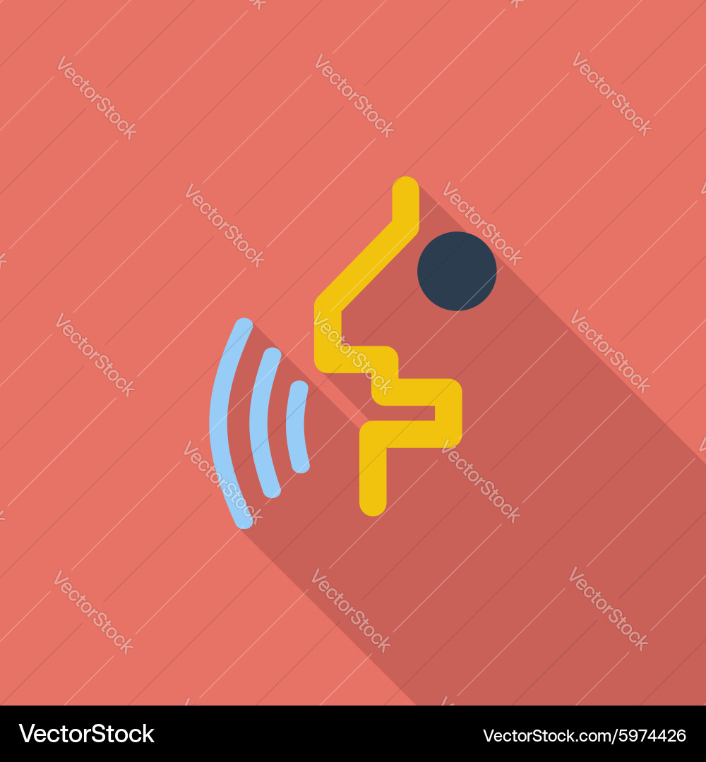 Voice recognition button vector image