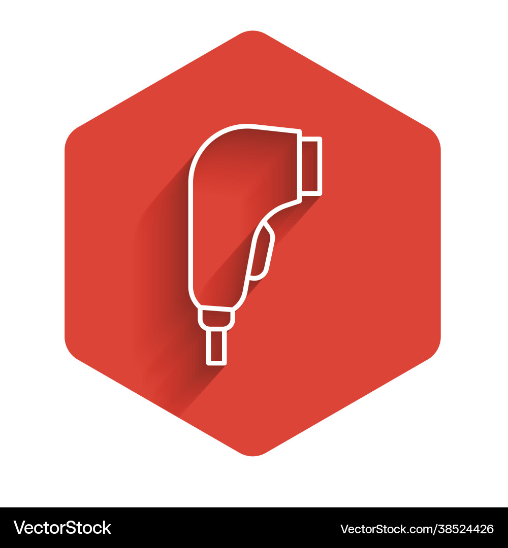 White line scanner scanning bar code icon isolated White line scanner scanning bar code icon isolated vector image