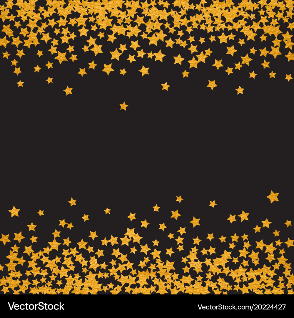Abstract pattern of random falling stars vector image