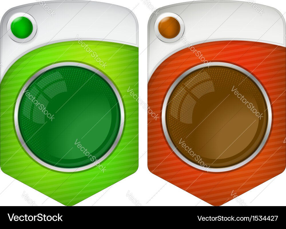 Abstract web banner with round frame vector image