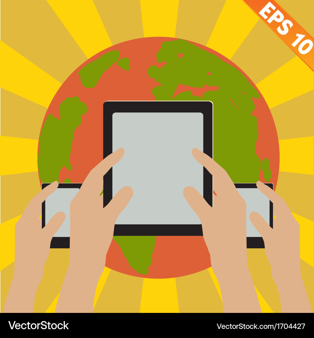 Bring your own device concept - eps10 Vector Image