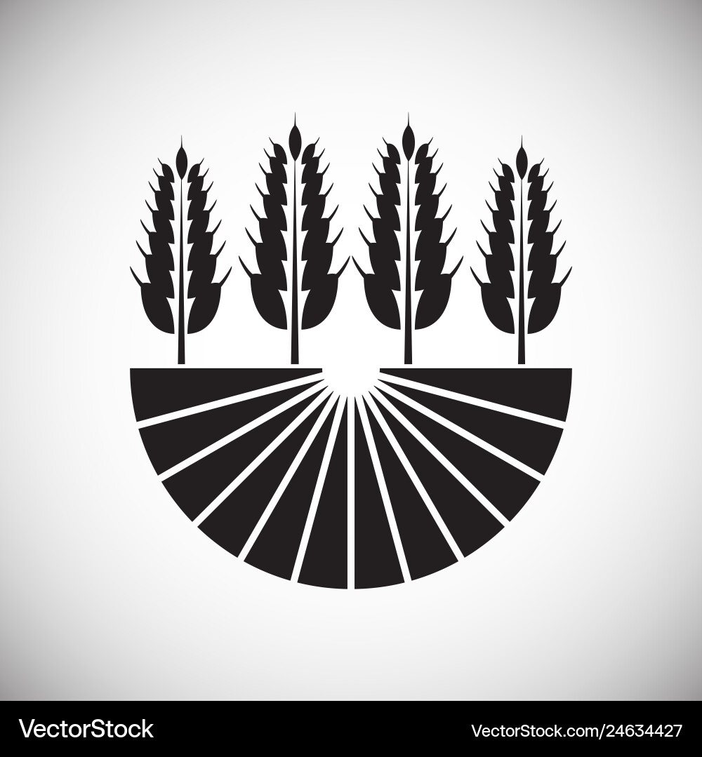 Cereal icon on background for graphic and web Cereal icon on background for graphic and web Vector Image