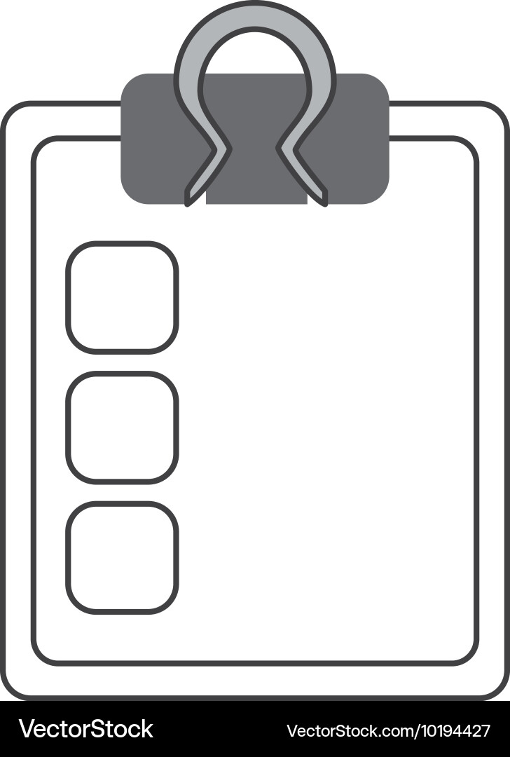 Clipboard with check list icon vector image