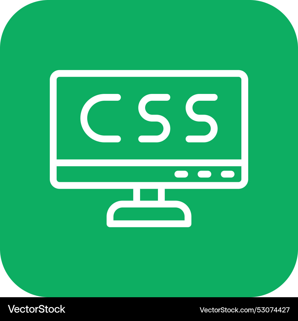 Css icon design vector image