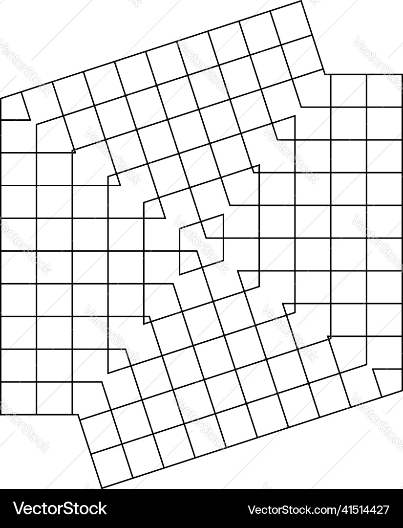 Geometric grid mesh in abstract mirrored form Geometric grid mesh in abstract mirrored form Vector Image