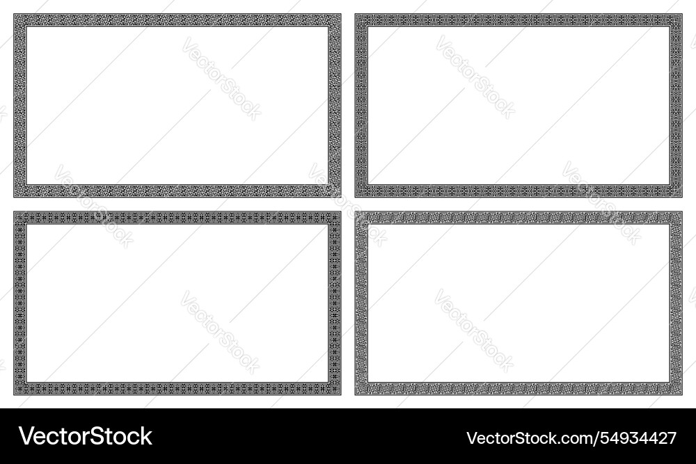 Geometric horizontal border seamless pattern Vector Image
