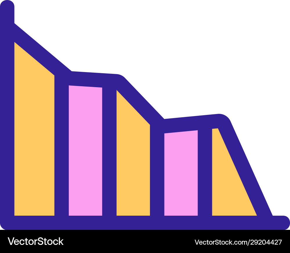 Graph reducing indicators Graph reducing indicators Vector Image