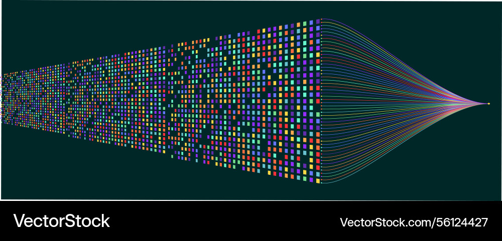 Neural network and data science technology Vector Image