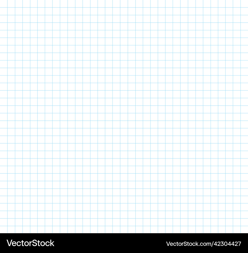 Notebook paper texture clean squared blank sheet Vector Image