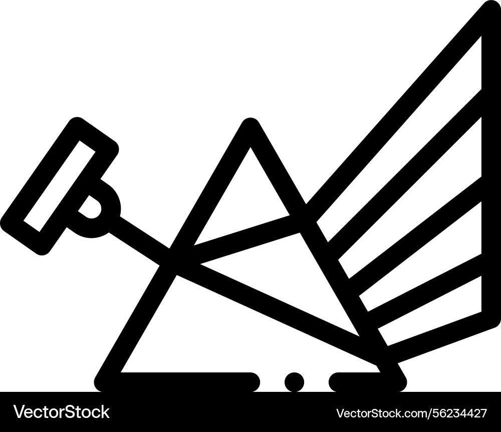 Physics icon thin linear style design isolated Physics icon thin linear style design isolated Vector Image