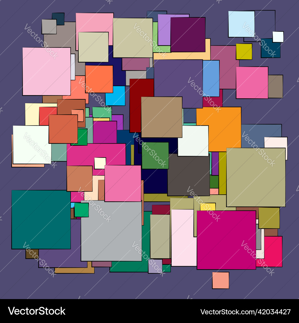 Random scattered squares pattern texture element Random scattered squares pattern texture element vector image