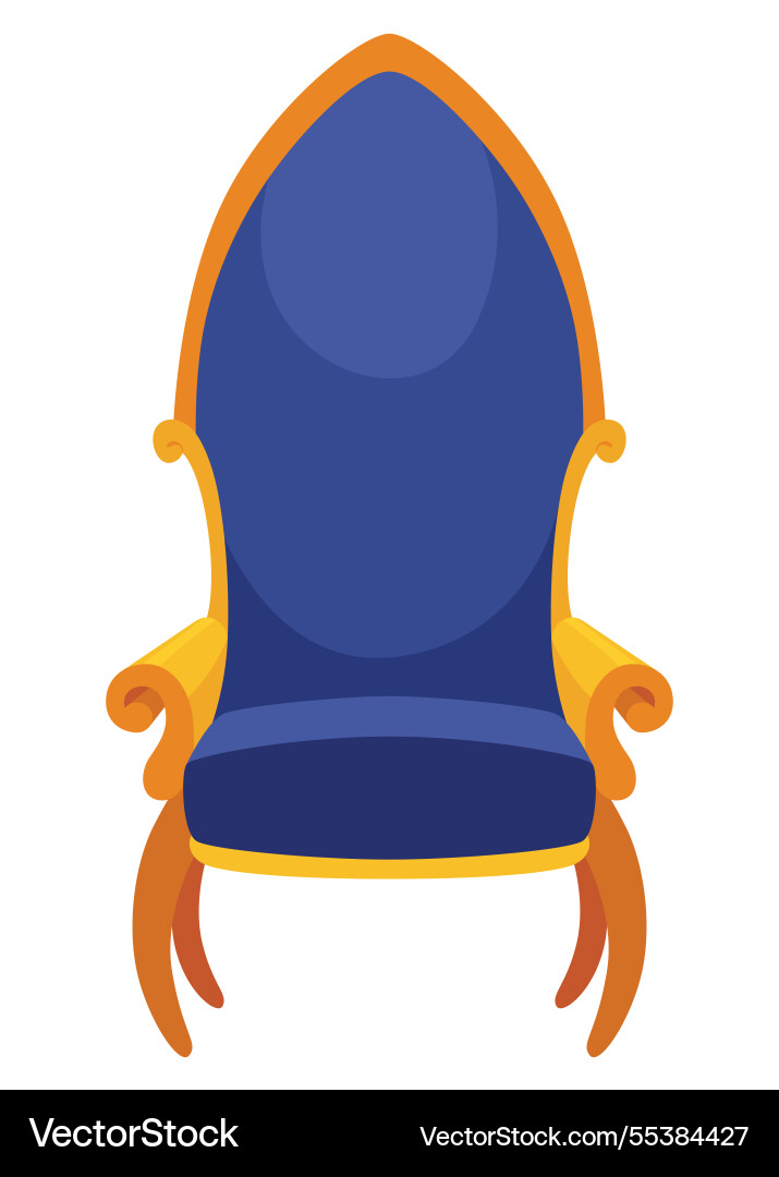 Regal royal throne exudes and grandeur fit Regal royal throne exudes and grandeur fit vector image