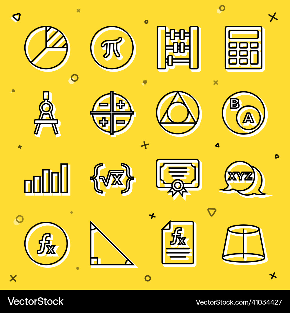 Set line geometric figure xyz coordinate system Set line geometric figure xyz coordinate system vector image