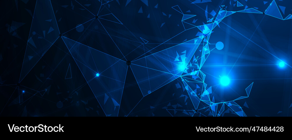 Abstract artificial intelligence cloud computing Abstract artificial intelligence cloud computing vector image