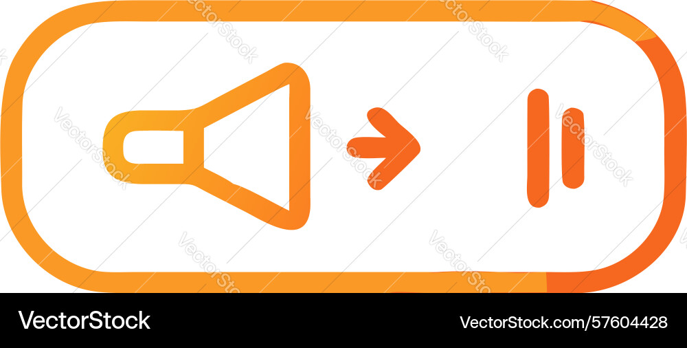 Audio playback controls for media player vector image