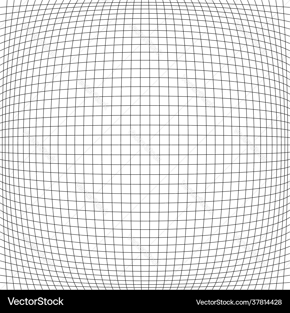 Grid mesh lattice grating with distort deform Vector Image