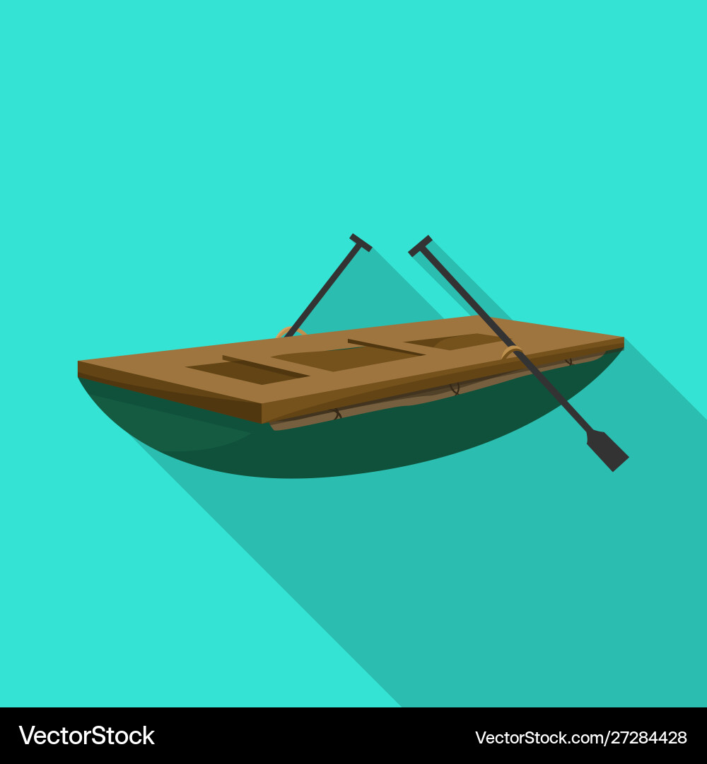 Isolated object boat and vietnamese icon set vector image