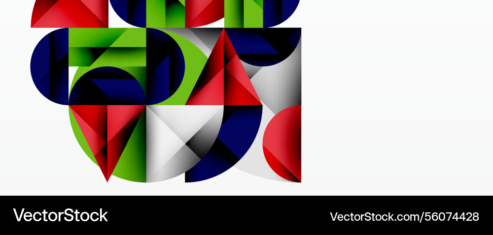 Modern abstract composition with layered circles Vector Image