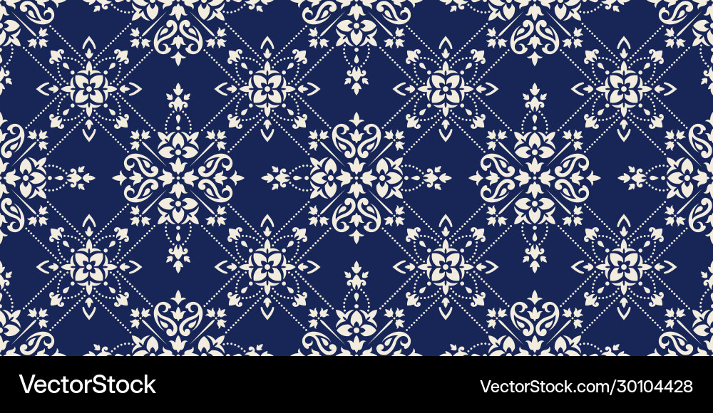 Rectangular seamless bandana print design Rectangular seamless bandana print design vector image