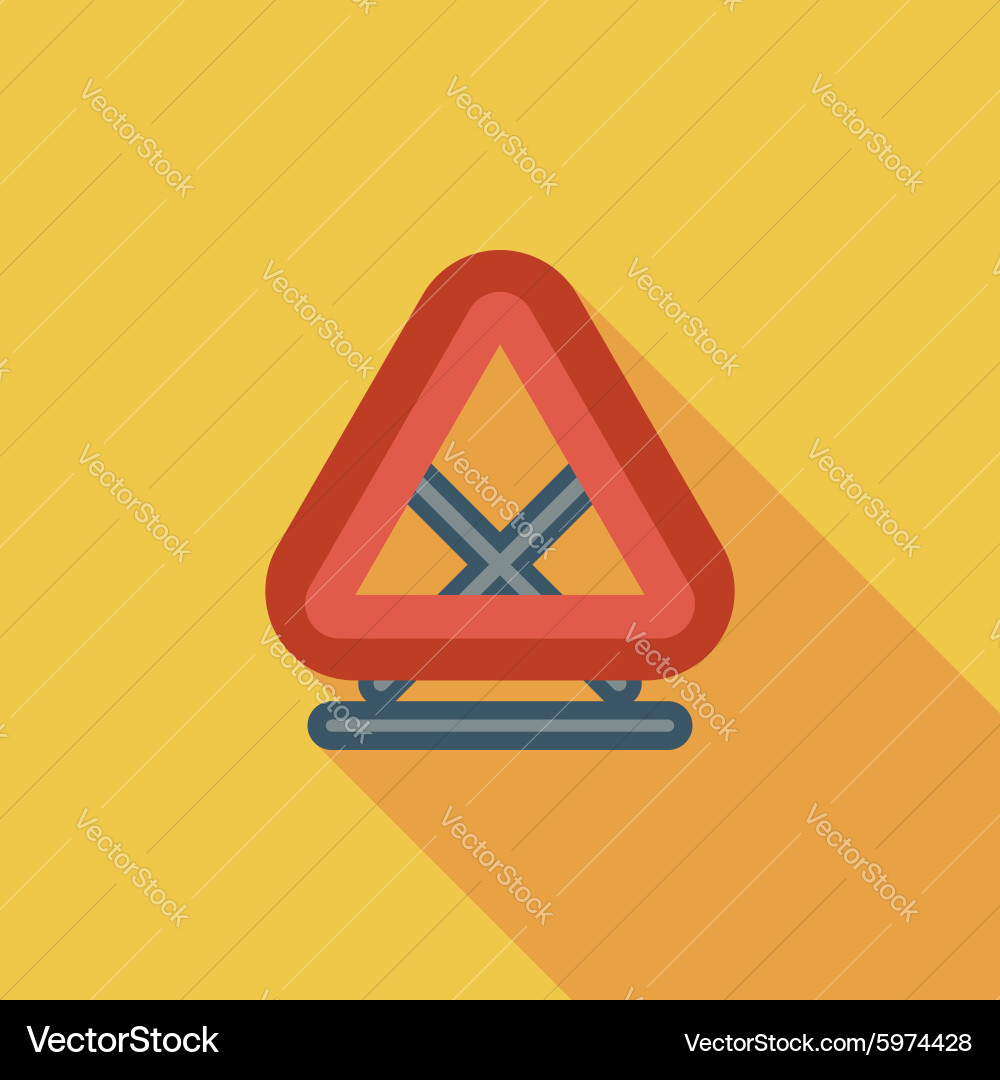 Warning triangle single icon vector image