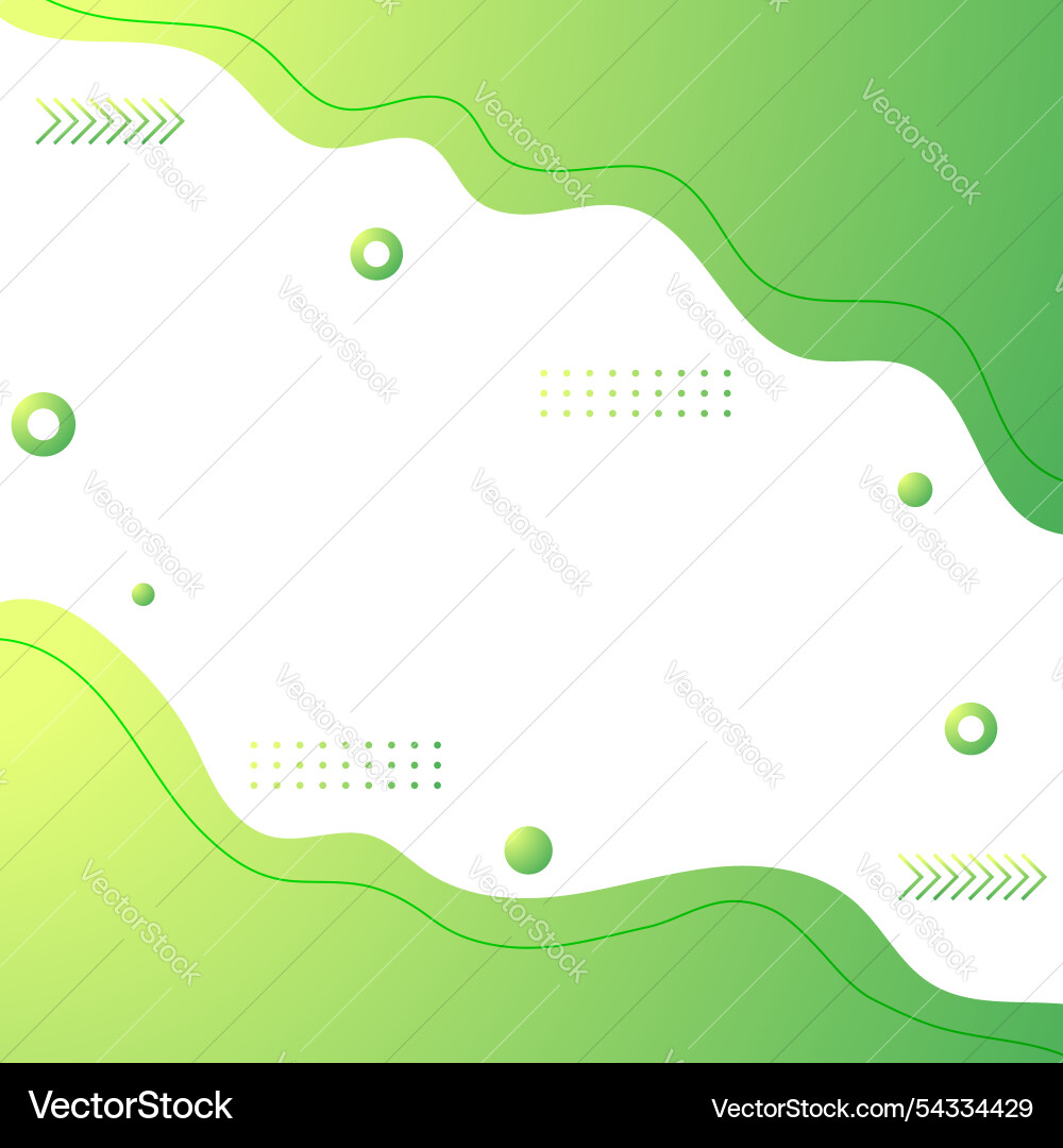 Abstract circle green pattern Vector Image