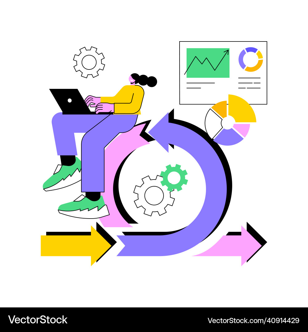 Agile project management abstract concept Agile project management abstract concept vector image