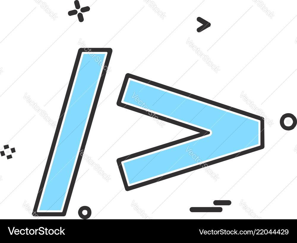 Code icon design Code icon design vector image