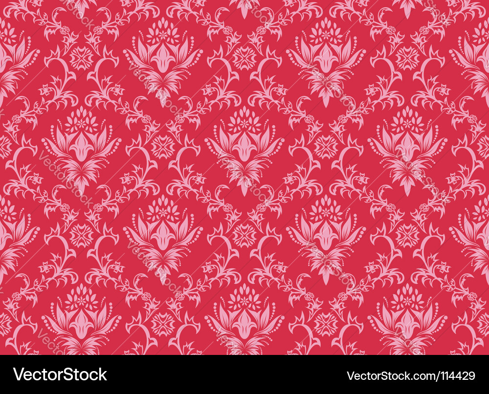 Damask pattern vector image
