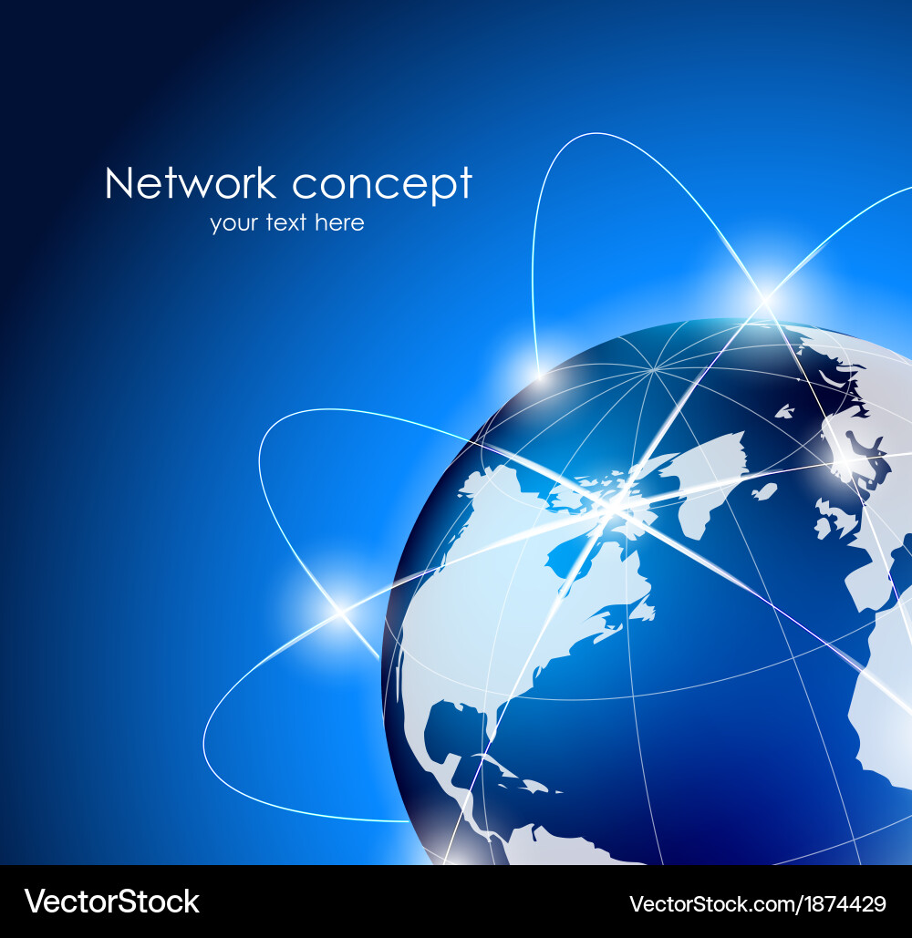 Global Network Connection vector image